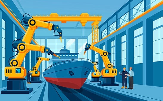 Predictive Maintenance and Remaining Useful Life Prediction for Collaborative Robots in Shipbuilding